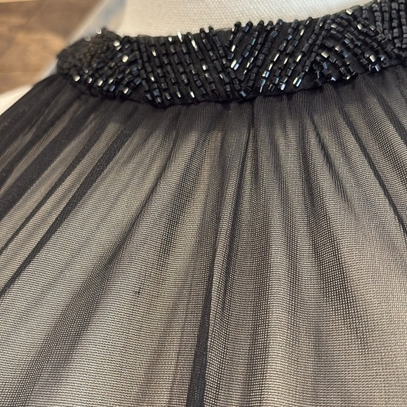 Ralph Lauren Black Label Mesh Beaded Cocktail Dress Black 4 - Picture 3 of 14